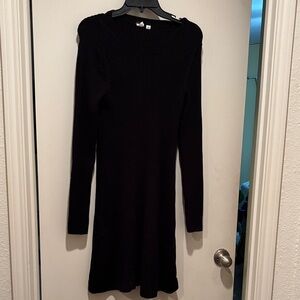 GAP Elegant Black Long Sleeve Dress